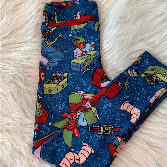 ⭐️ FINAL PRICE ⭐️ New! Girl’s Lularoe Holiday leggings S/M - Picture 1 of 1